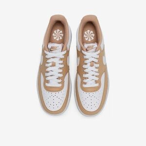 Nike Women's White and Tan Sneakers